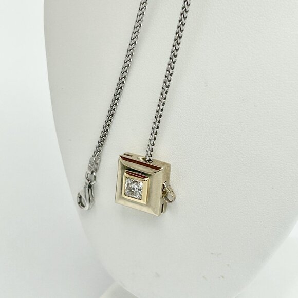 14K Diamond Pendant Necklace - Picture 11 of 13